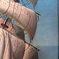Majestic Tall Ship Original Oil Painting on canvas – Signed Hoffman – Framed