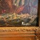 Italian Vintage Maritime Ship Oil Painting Signed Vasselli Nautical Seascape