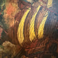 Italian Vintage Maritime Ship Oil Painting by Vasselli Nautical Seascape