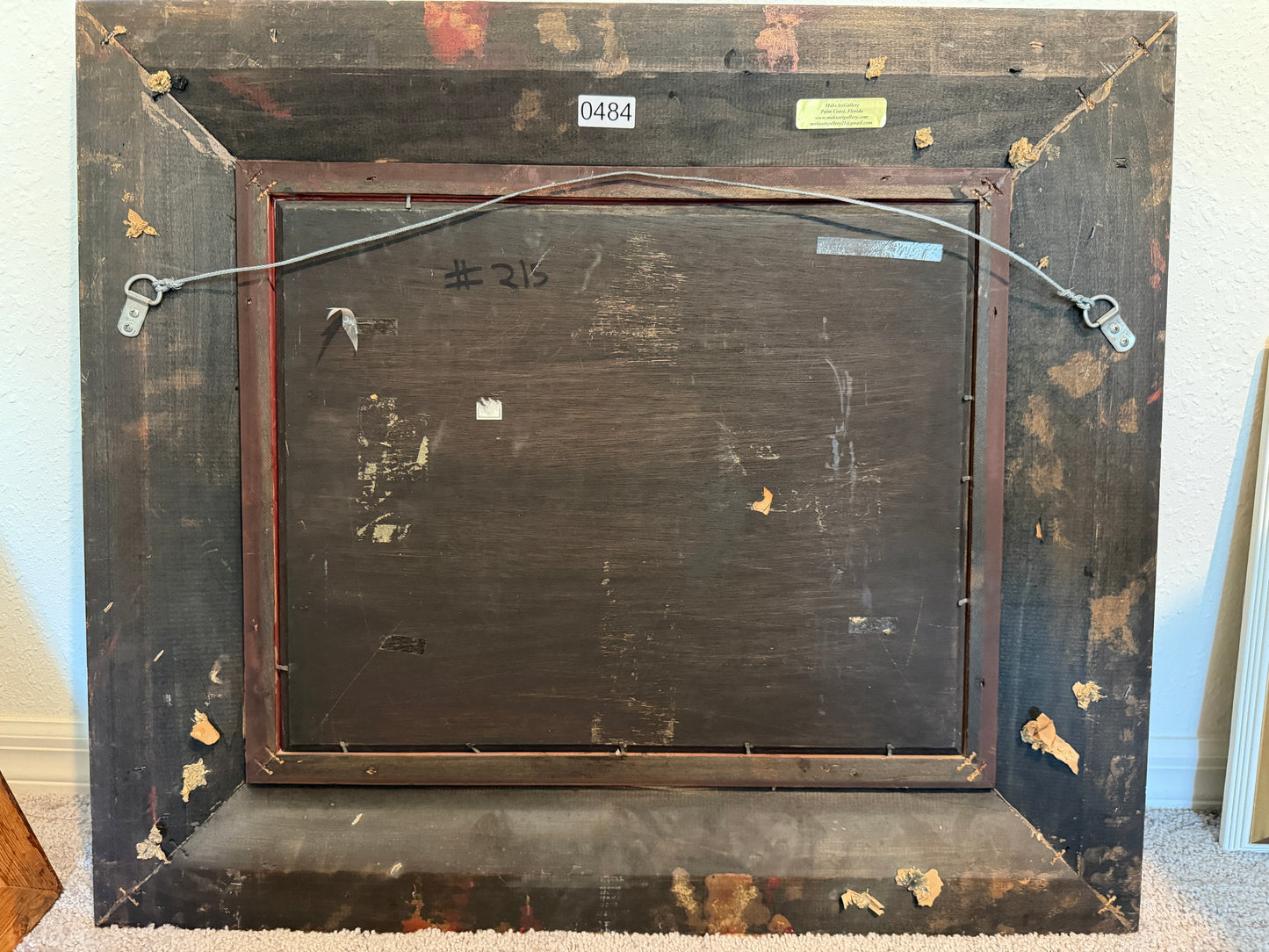 Dutch Winter Landscape with Figures and Church Oil on Board Signed Van Peeters