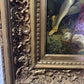 18/19-th Century French Antique Original Oil Painting on canvas, Rococo, Framed