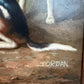 Jordan Original Oil Painting, English Fox Hunt Scene with Rider, Horses & Hounds