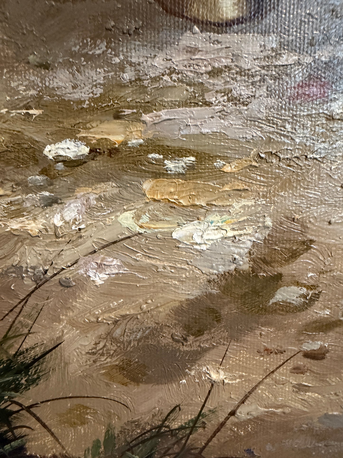 Jordan Original Oil Painting, English Fox Hunt Scene with Rider, Horses & Hounds