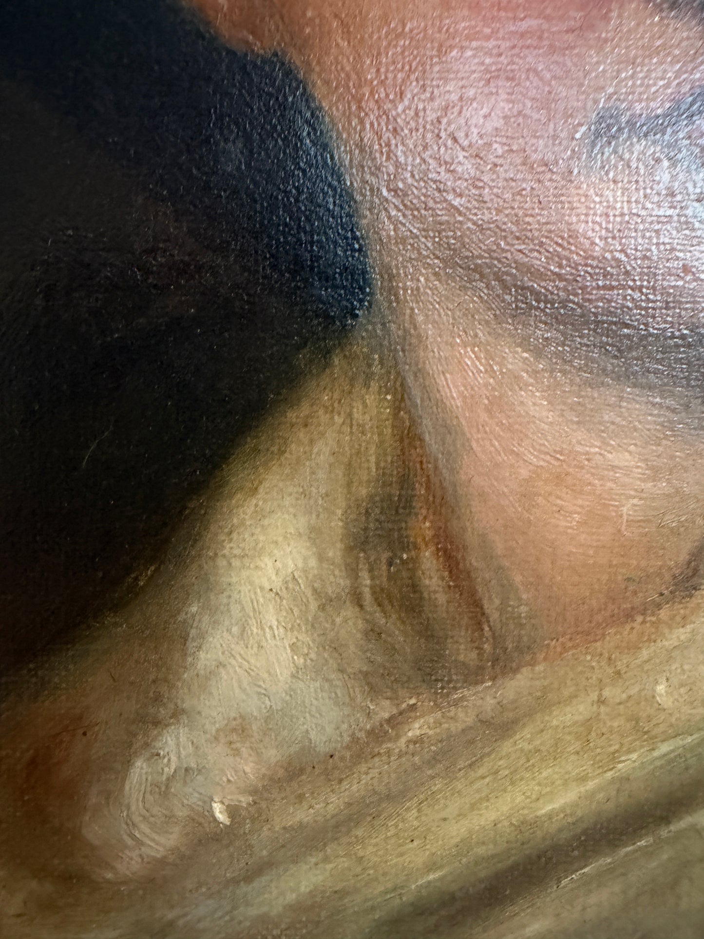 Beatrice Adams (British, 1876-1958) Antique Oil Painting, Portrait of a Lady