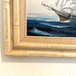K.Maskell Oil Painting Tall Ship at Sea Maritime Nautical Ocean Seascape, Framed