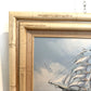 K.Maskell Oil Painting Tall Ship at Sea Maritime Nautical Ocean Seascape, Framed