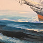 K.Maskell Oil Painting Tall Ship at Sea Maritime Nautical Ocean Seascape, Framed