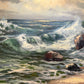 Vintage Original Maritime Oil Painting – Signed Mody Kersten (German) Seascape