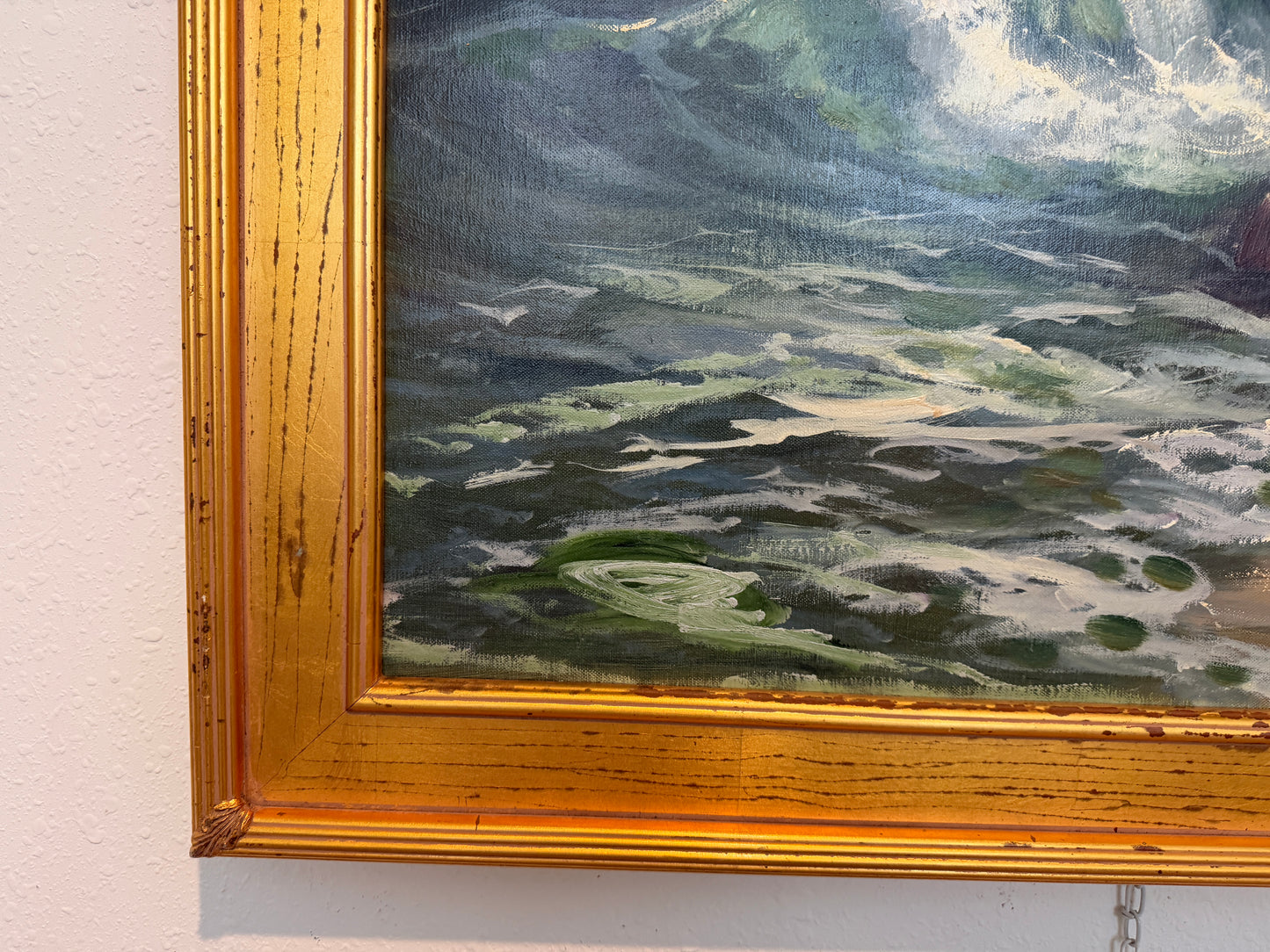 Vintage Original Maritime Oil Painting – Signed Mody Kersten (German) Seascape