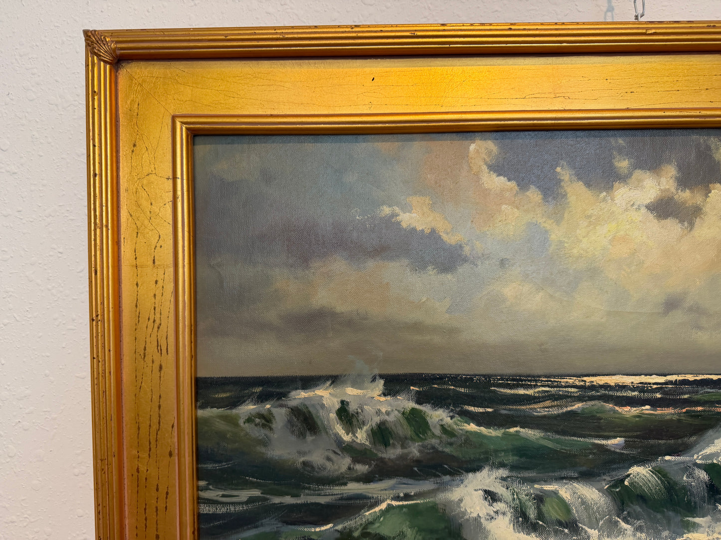 Vintage Original Maritime Oil Painting – Signed Mody Kersten (German) Seascape