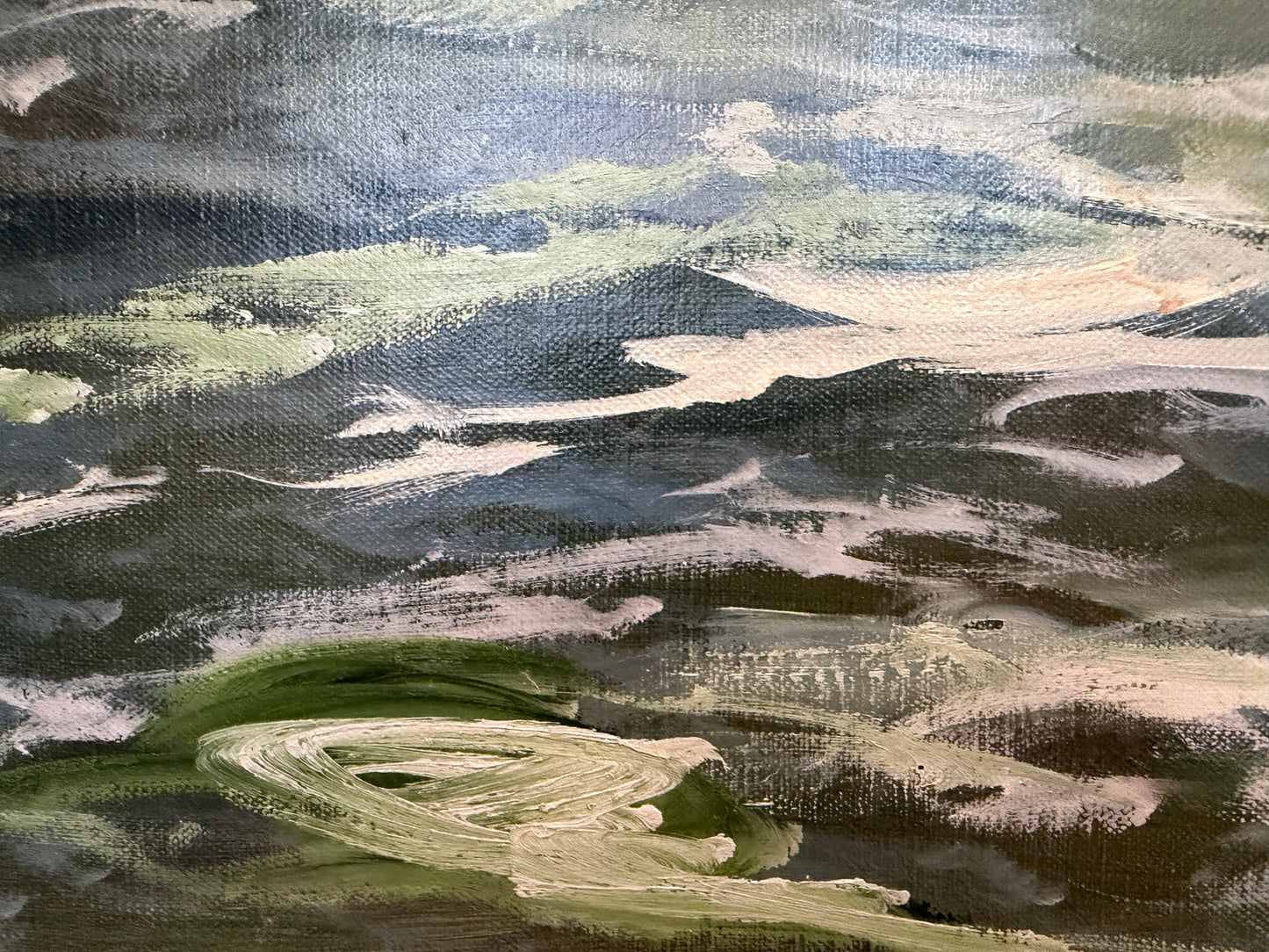 Vintage Original Maritime Oil Painting – Signed Mody Kersten (German) Seascape