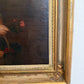 Antique 1868 Oil Portrait Young Woman European Lady Gilt Frame 19th Century