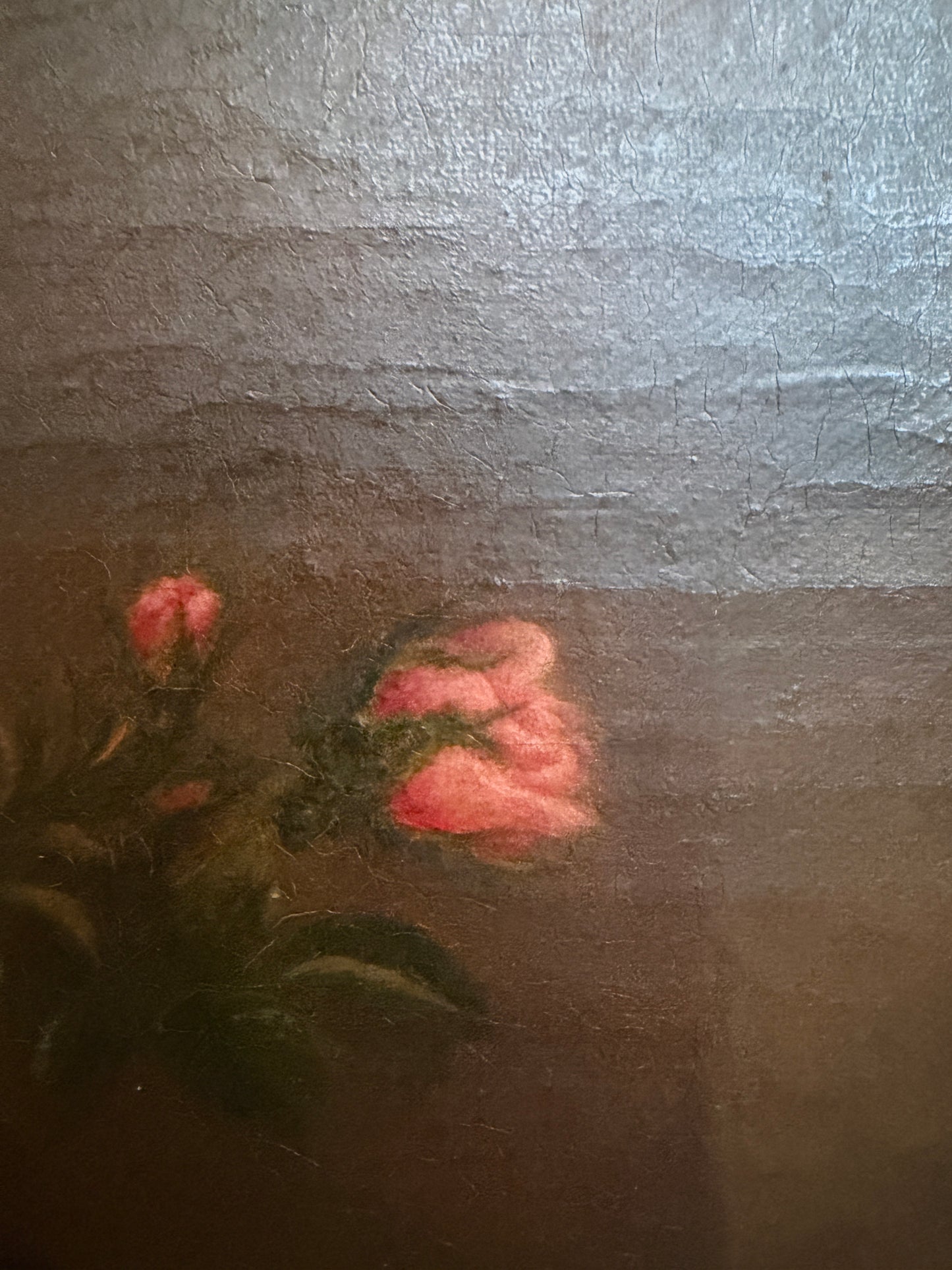 Antique 1868 Oil Portrait Young Woman European Lady Gilt Frame 19th Century