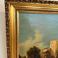 Antique 19th Century British Oil Painting by G. Wylle Rural Landscape Gilt Frame