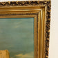 Antique 19th Century British Oil Painting by G. Wylle Rural Landscape Gilt Frame