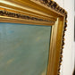 Antique 19th Century British Oil Painting by G. Wylle Rural Landscape Gilt Frame