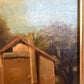 Antique 19th Century British Oil Painting by G. Wylle Rural Landscape Gilt Frame