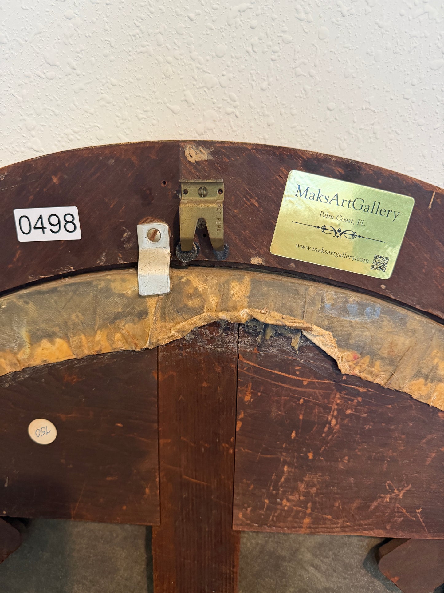 Antique 19th c. Mother & Child Oil Painting in Gilt Frame Victorian Continental