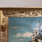 Vintage Original Oil Painting on Board, Seascape, Signed, Gold Frame