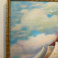 Tall Ship Seascape Oil Painting on canvas Clipper Ship Nautical Art Framed