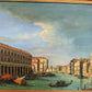Venice Grand Canal Original Oil Painting by S.Hofner Vintage Large Framed Art