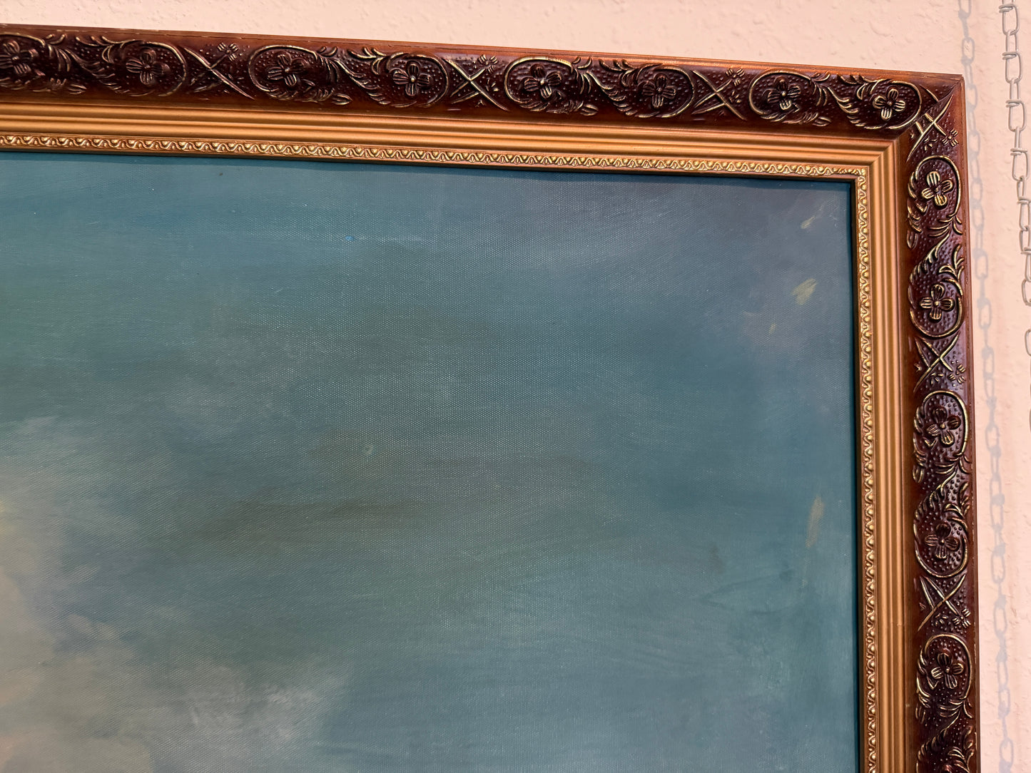 Venice Grand Canal Original Oil Painting by S.Hofner Vintage Large Framed Art