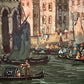 Venice Grand Canal Original Oil Painting by S.Hofner Vintage Large Framed Art