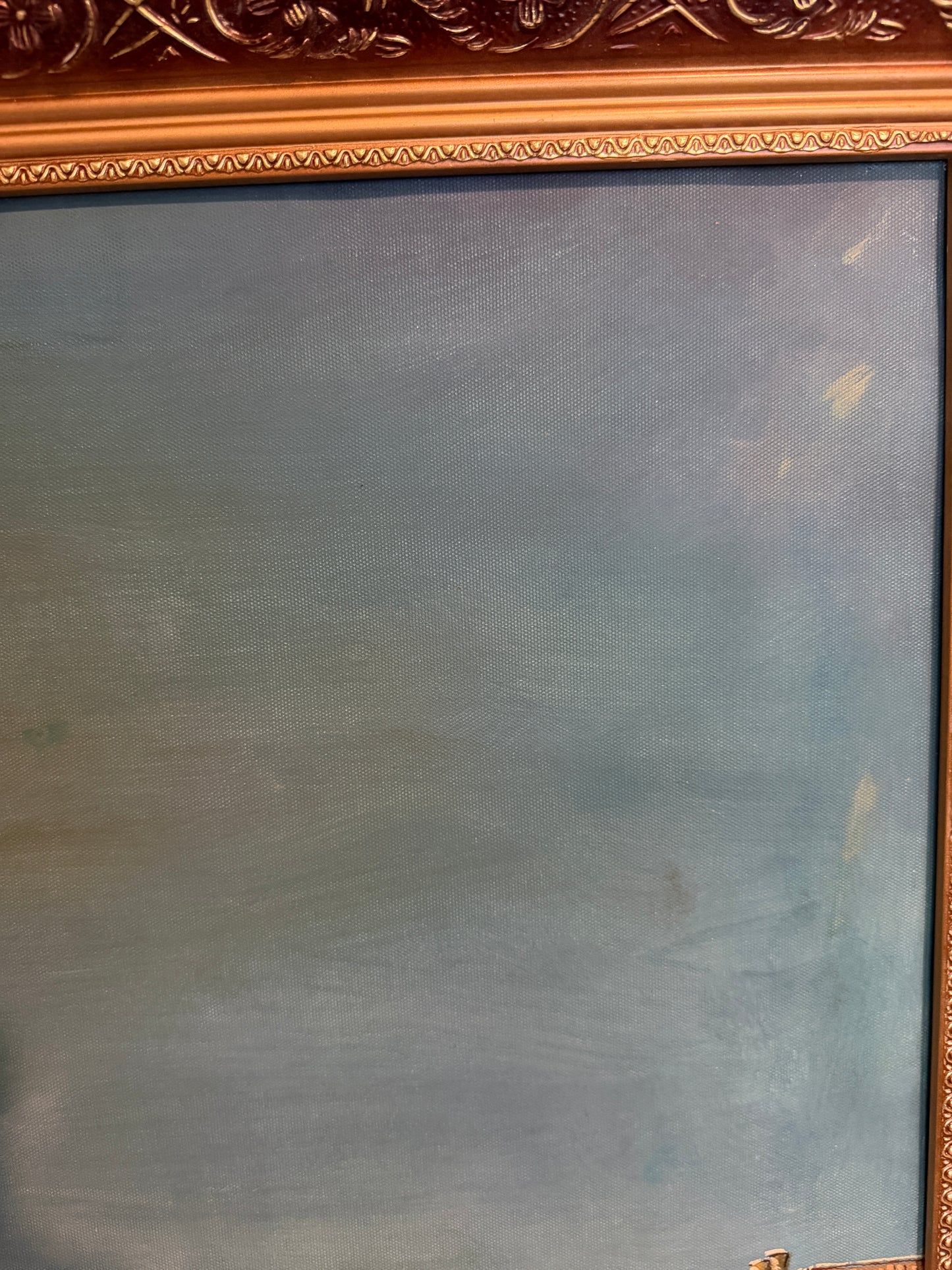 Venice Grand Canal Original Oil Painting by S.Hofner Vintage Large Framed Art