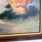 Surreal Maritime Oil Painting Tall Ship & Sea Captain Portrait Signed B. Wilder