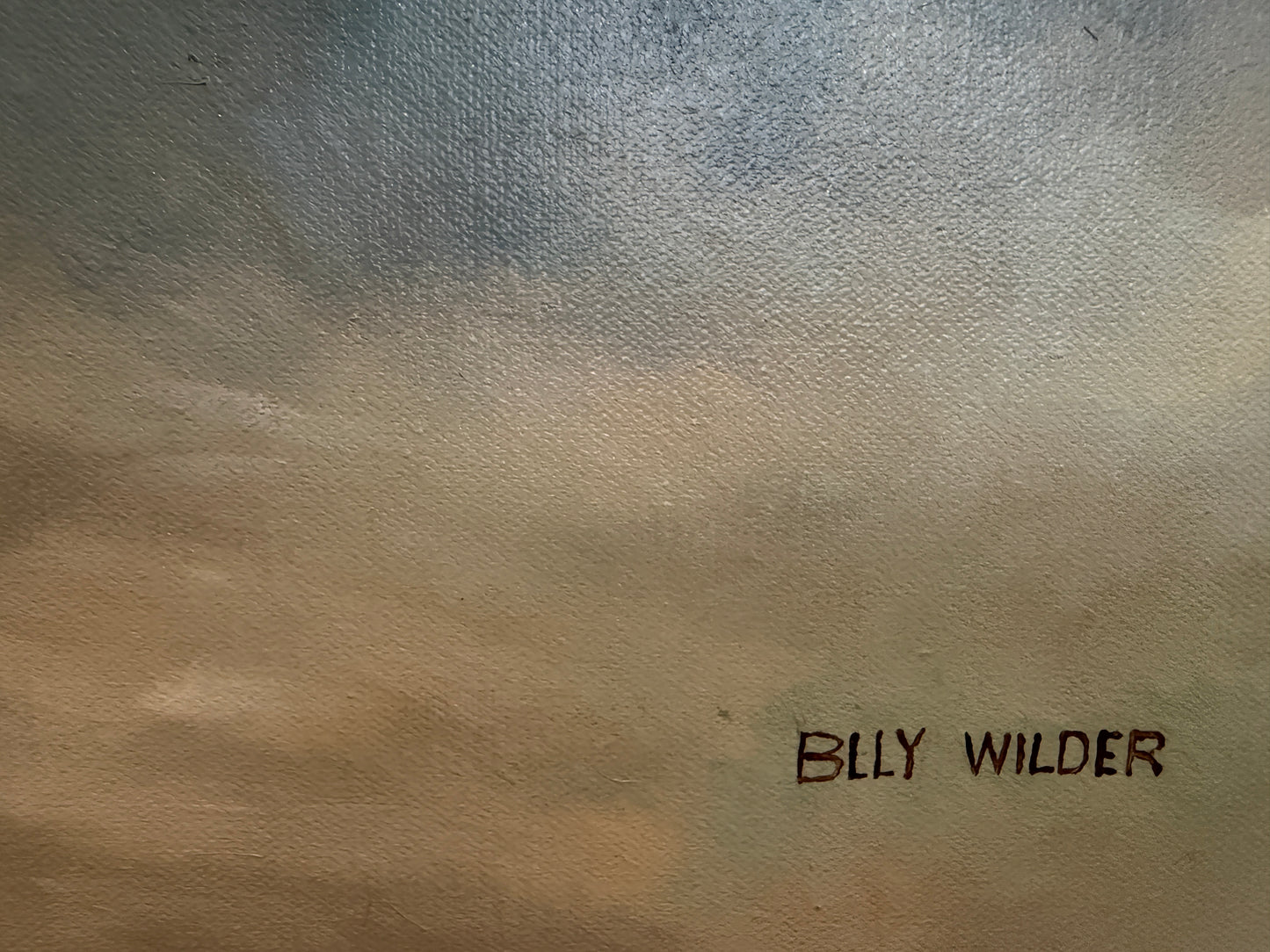 Surreal Maritime Oil Painting Tall Ship & Sea Captain Portrait Signed B. Wilder