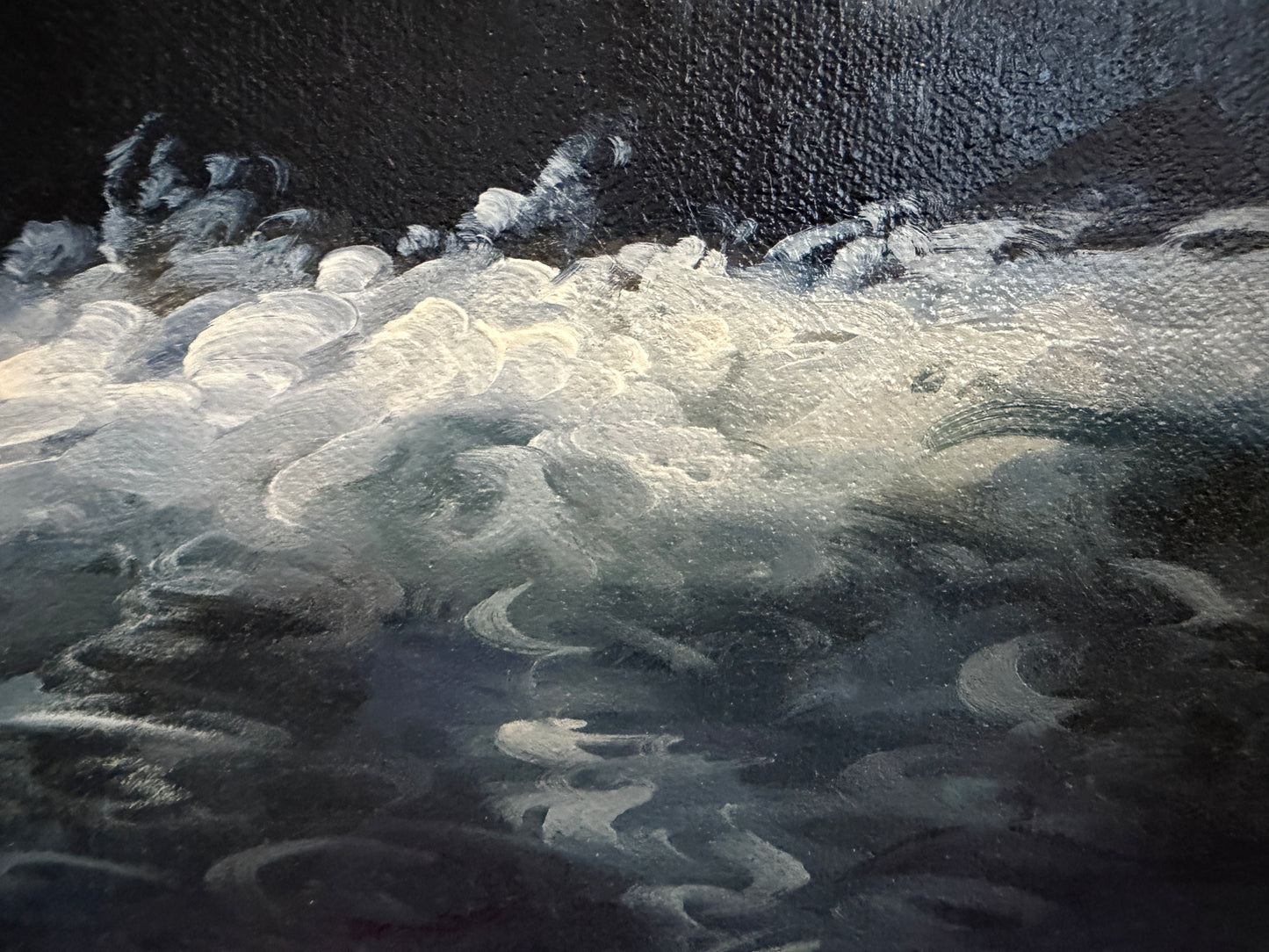 Surreal Maritime Oil Painting Tall Ship & Sea Captain Portrait Signed B. Wilder