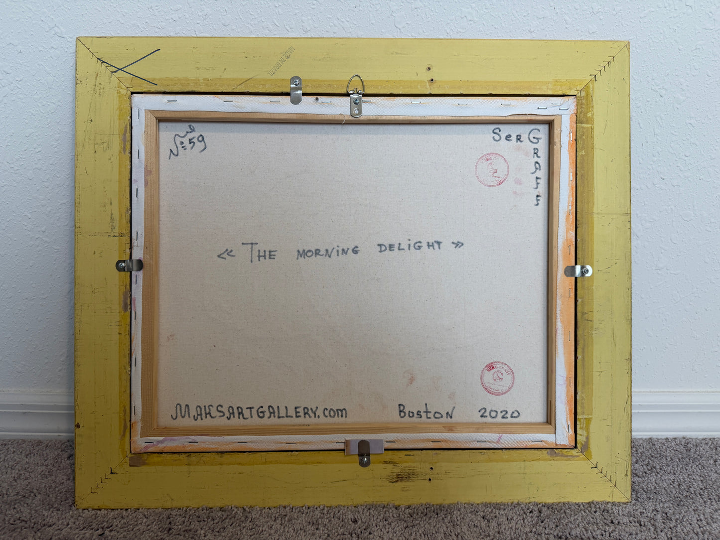 Textured Abstract Painting "Morning Delight" by Serg Graff, Original, COA