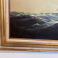 Heston Large Original oil painting on canvas, Seascape, Sailing Ship, Framed