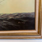 Heston Large Original oil painting on canvas, Seascape, Sailing Ship, Framed