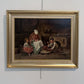 1904 L.Scott After Federico Mazzotta Antique Oil painting on canvas, Genre scene