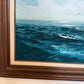 Listed Artist Hewett Jackson Original Oil Painting  Tall Ship Seascape  Framed