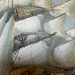 Listed Artist Hewett Jackson Original Oil Painting  Tall Ship Seascape  Framed