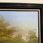 Vintage Original Oil Painting on Canvas, Landscape, Framed Art