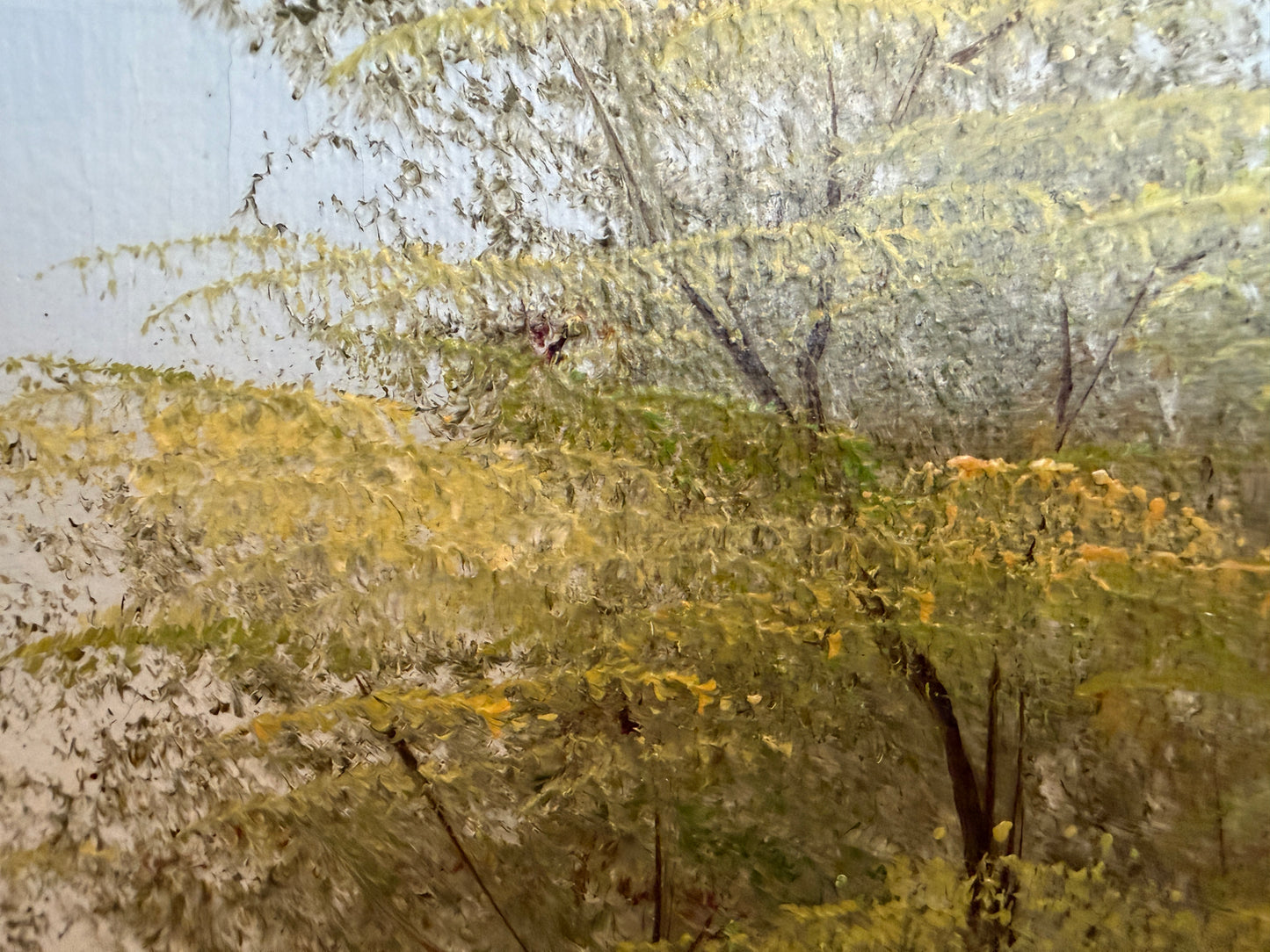 Vintage Original Oil Painting on Canvas, Landscape, Framed Art