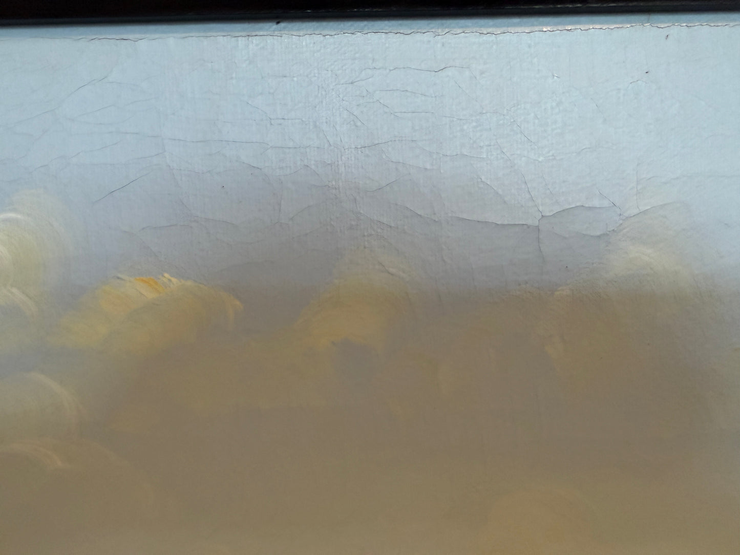 Vintage Original Oil Painting on Canvas, Landscape, Framed Art