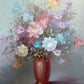 Signed Floral Still Life Oil Painting Robert Cox (1934–2001) Vintage Framed Art