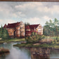 Original Oil painting on canvas, Castle, Landscape, Signed C. Karopka, framed