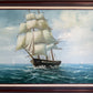Charley - Original Marine Oil Painting Tall Ship on Open Sea Nautical Seascape