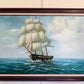 Charley - Original Marine Oil Painting Tall Ship on Open Sea Nautical Seascape