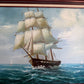 Charley - Original Marine Oil Painting Tall Ship on Open Sea Nautical Seascape
