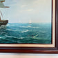 Charley - Original Marine Oil Painting Tall Ship on Open Sea Nautical Seascape