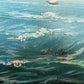 Charley - Original Marine Oil Painting Tall Ship on Open Sea Nautical Seascape