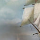 Charley - Original Marine Oil Painting Tall Ship on Open Sea Nautical Seascape
