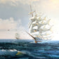Listed Artist Hewett Jackson Original Oil Painting | Tall Ship Seascape | Large