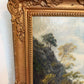 Tom Seymour (British, 1844-1904) Antique Oil on canvas, Landscape, Gilt Frame